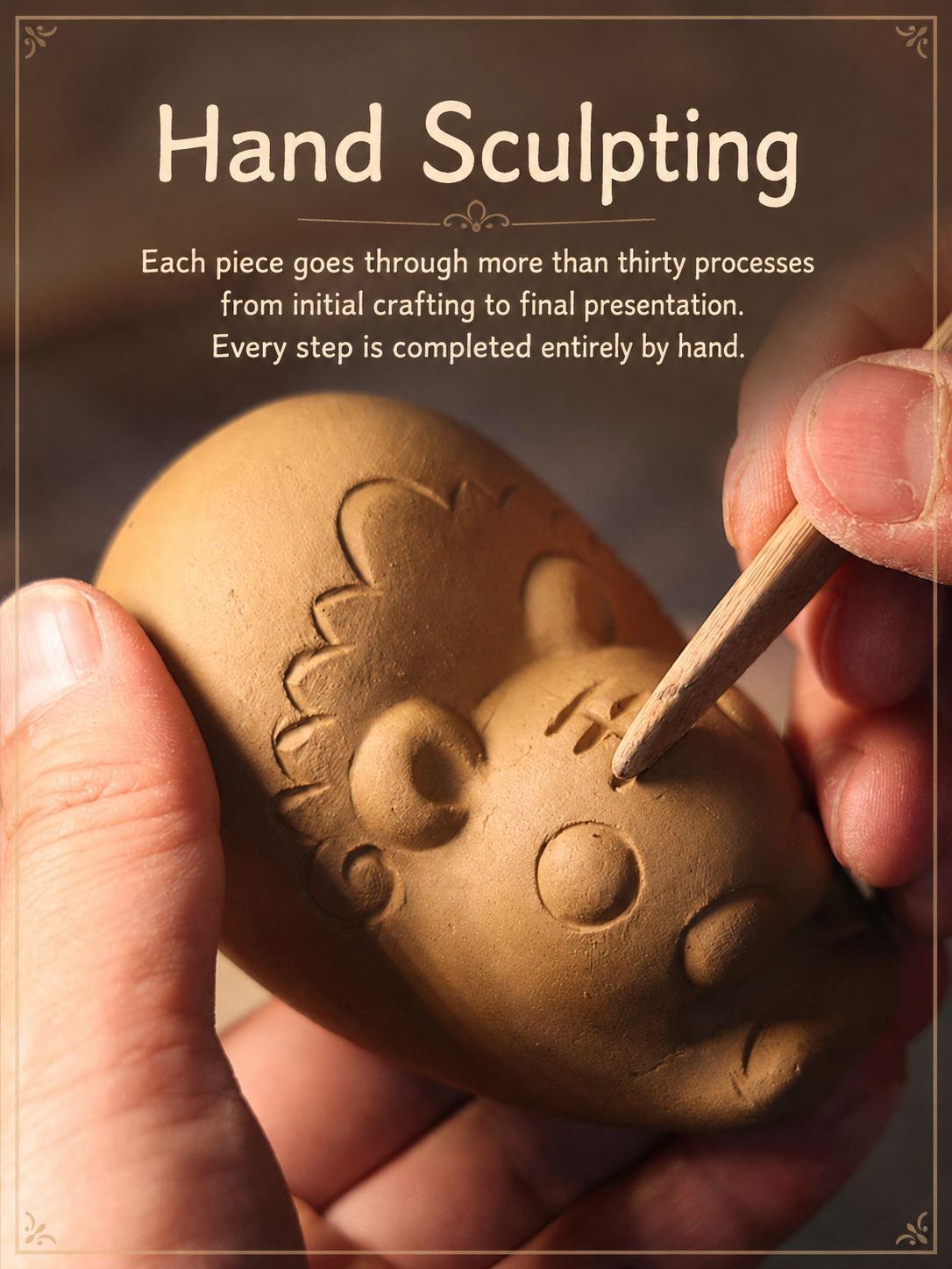 Twelve Auspicious Zodiac Clay Figurines
