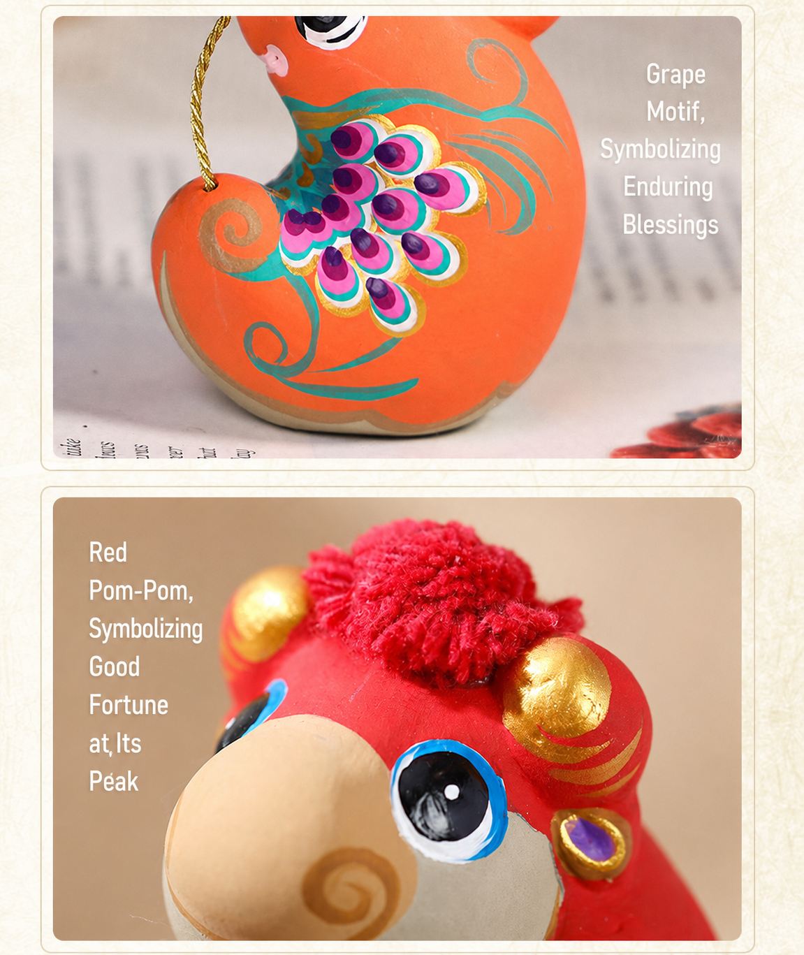 Twelve Auspicious Zodiac Clay Figurines