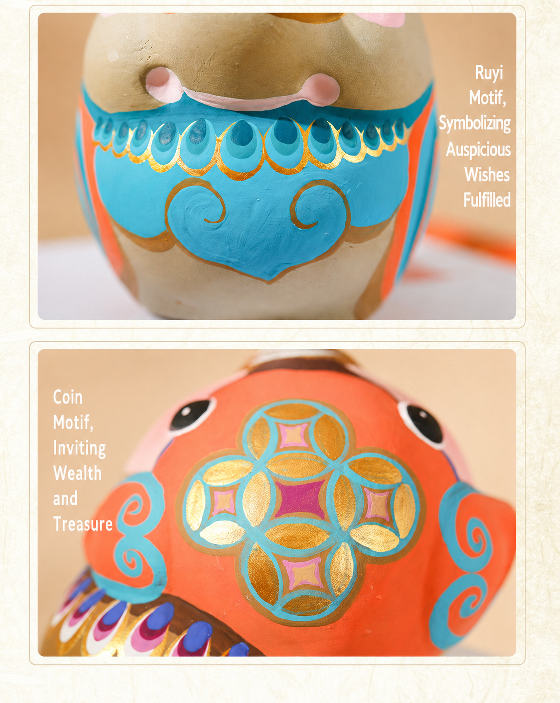 Twelve Auspicious Zodiac Clay Figurines