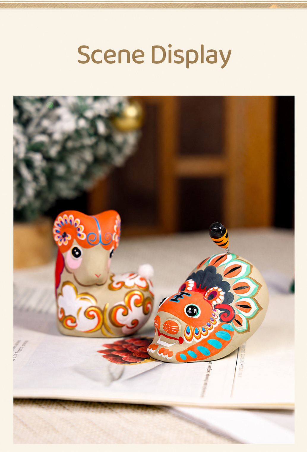 Twelve Auspicious Zodiac Clay Figurines