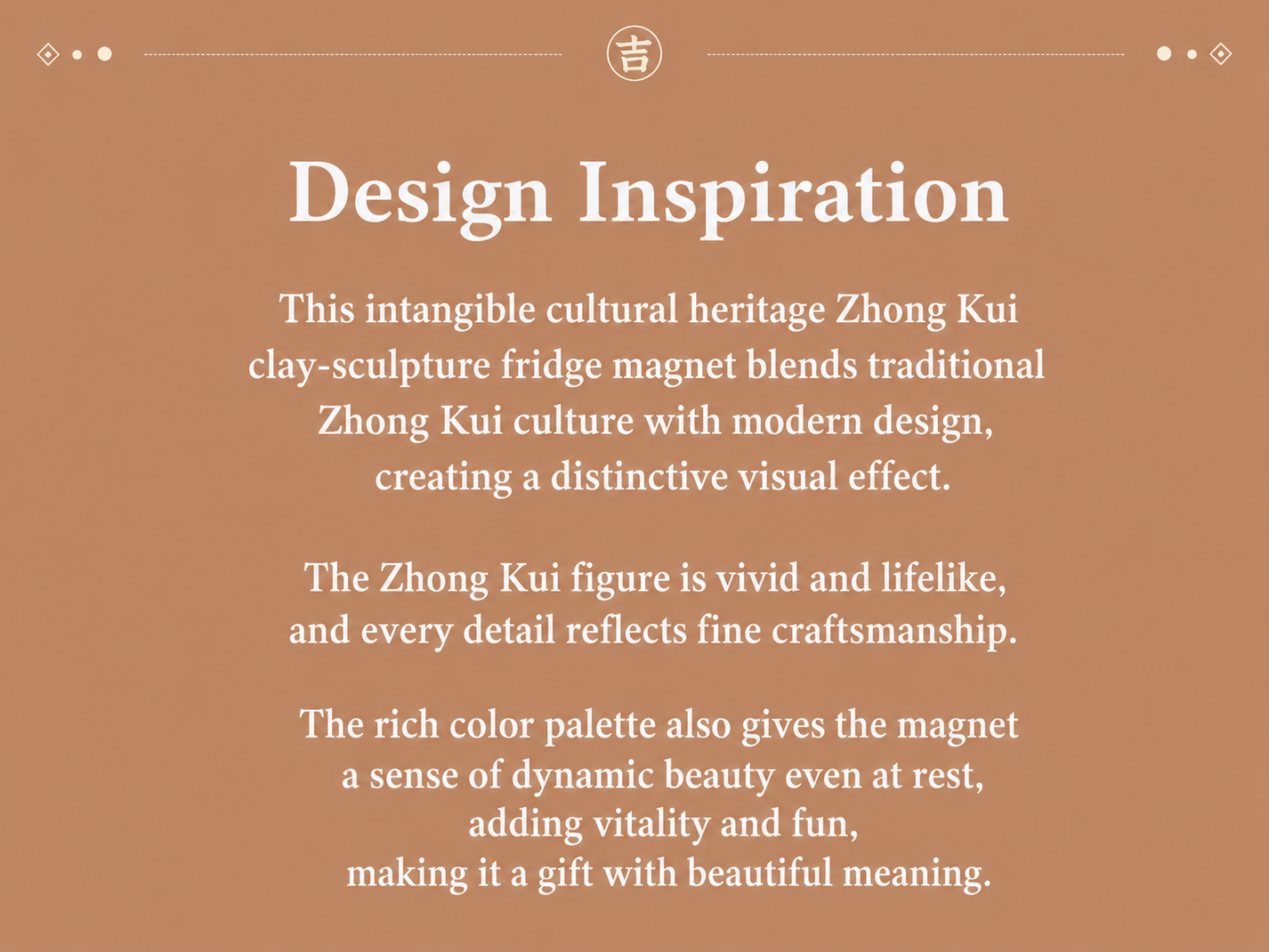 Zhong Kui Blessing Fridge Magnet detail image 5