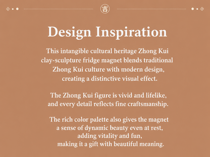 Zhong Kui Blessing Fridge Magnet detail image 5