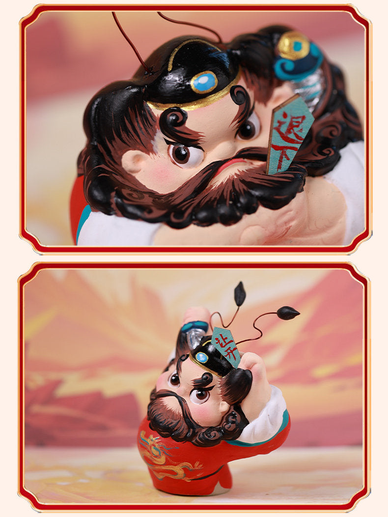 Zhong Kui Guardian Clay Figurine detail image 11