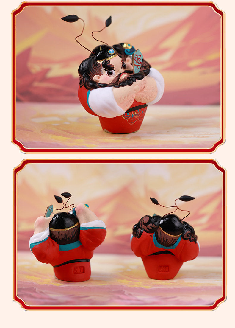 Zhong Kui Guardian Clay Figurine detail image 12