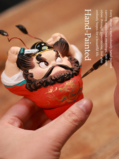 Zhong Kui Guardian Clay Figurine main image 1