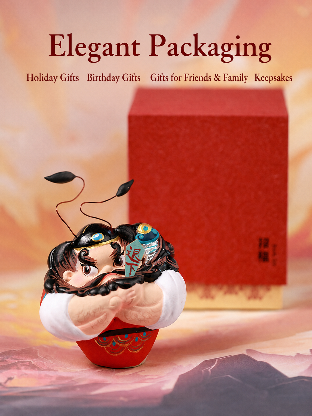 Zhong Kui Guardian Clay Figurine main image 4