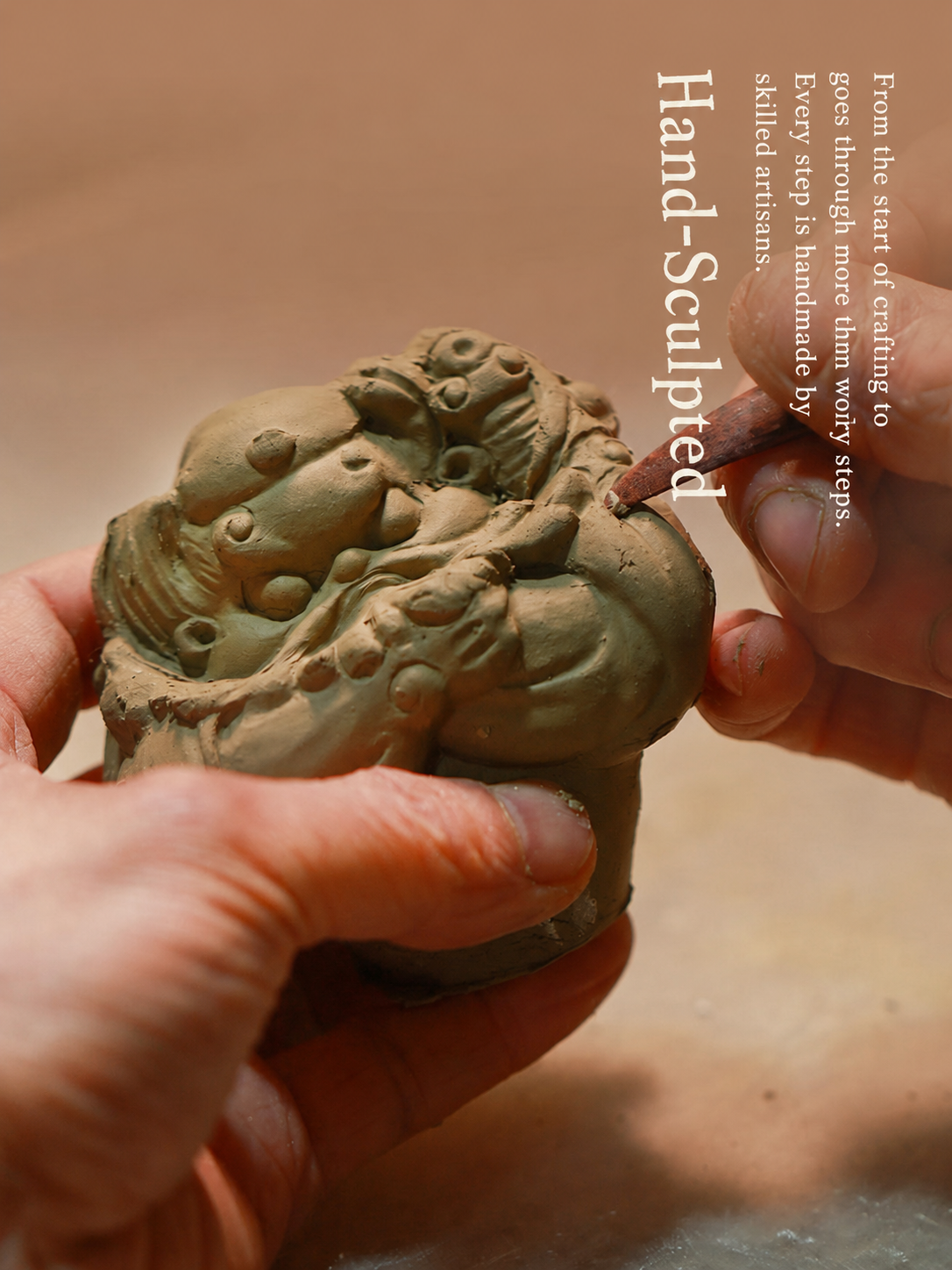 Zhong Kui Guardian Clay Figurine main image 5