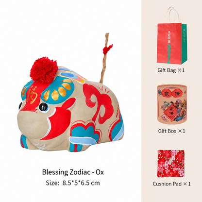 Chinese Zodiac Blessings Clay Figurines - Ox