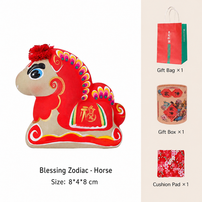 Chinese Zodiac Blessings Clay Figurines - Horse