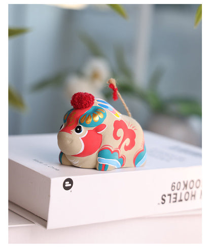 Chinese Zodiac Blessings Clay Figurines
